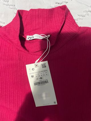 Blusa Zara Fucsia Talla M