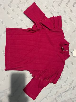 Blusa Zara Fucsia Talla M