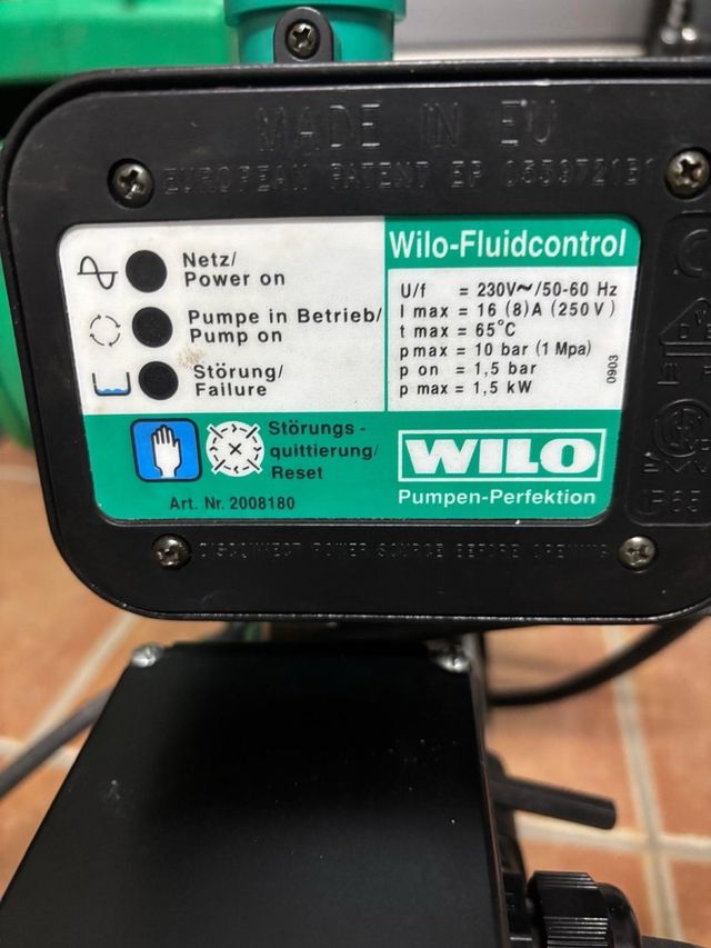 Bomba de presostato Wilo