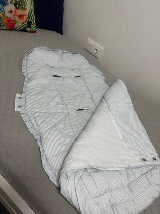 Saco Carro Bebé Rayas y Puntos