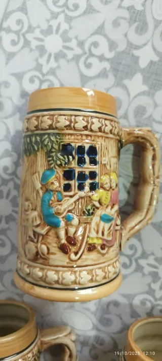 4 boccali da birra in ceramica giapponese EIHO.