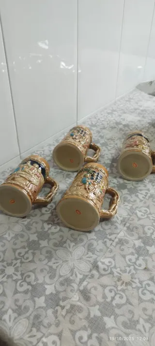 4 boccali da birra in ceramica giapponese EIHO.