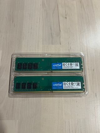 2x Crucial RAM DDR4 8GB 2400MHz CL17