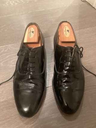 Zapatos Oxford de piel negra 41.5 By Pepe López 