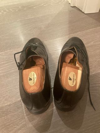 Zapatos Oxford de piel negra 41.5 By Pepe López 