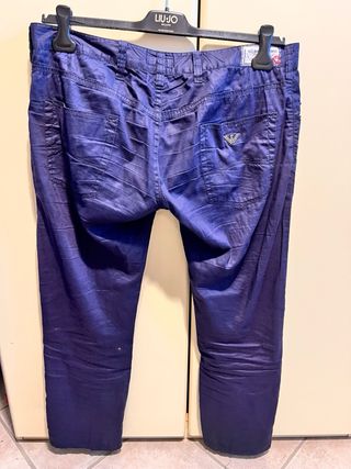 Pantaloni Armani jeans 32 Uomo Blu M bottoni usato