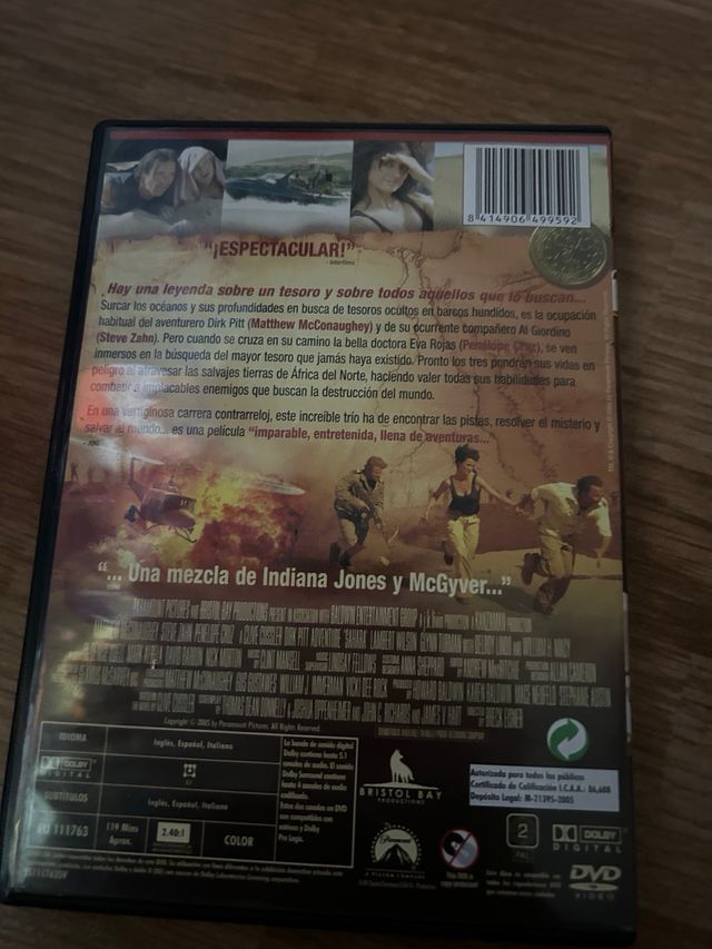 Película Sahara DVD
