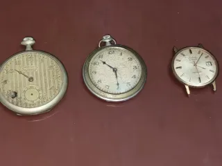 3 Relojes: 2 de bolsillo + 1 Duward