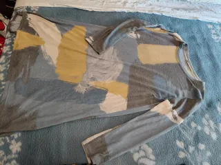 Vestido estampado manga larga talla única