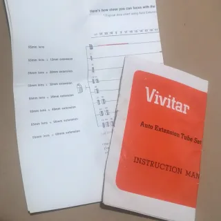 Vivitar Automatic Extension Tube Set AT-3