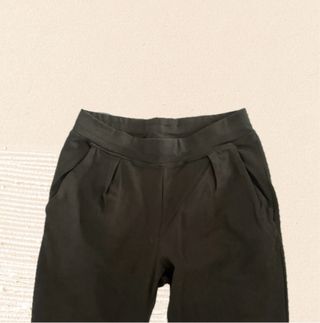 Vintage black high rise elastic waist leggins