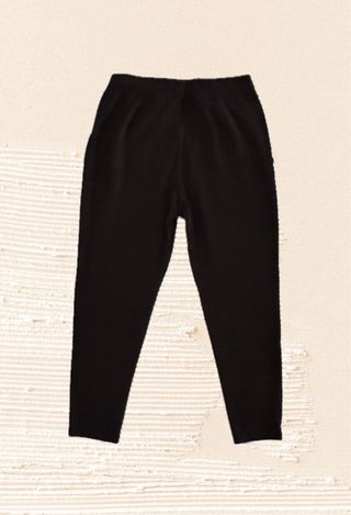 Vintage black high rise elastic waist leggins