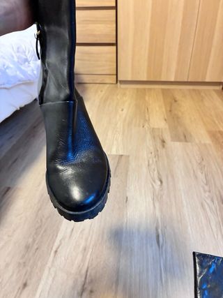 Botas Zara woman Piel Negras Talla 38