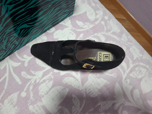 Zapatos Ezzio Negros Tacon Mujer