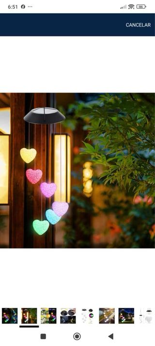 Luces Solares Corazón Nuevas