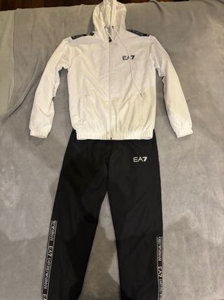 Cortavientos Emporio Armani Blanco y Negro