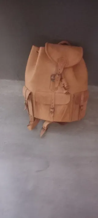 Mochila de cuero estilo vintage
