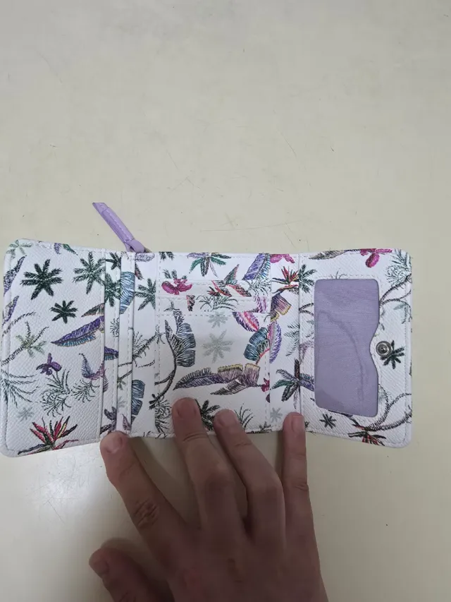 Monedero Paco Martinez estampado floral