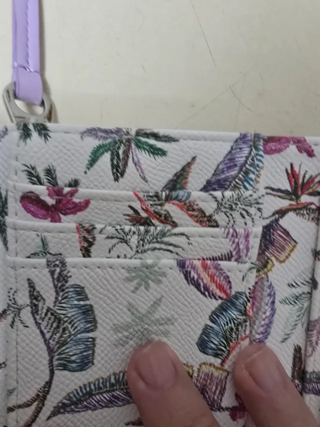 Monedero Paco Martinez estampado floral