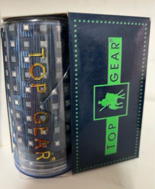 Corbata Top Gear Azul y Dorada