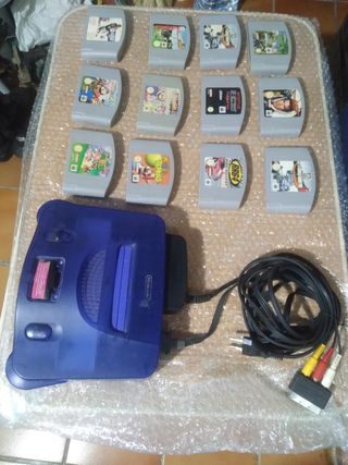 Consola Nintendo 64 con juegos 
