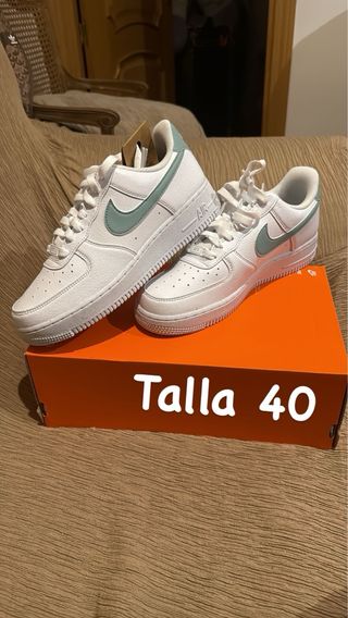 Nike Talla 40.5 Azul/Blanco