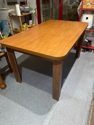 Mesa comedor extensible rectangular madera