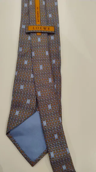 Corbata Loewe Azul y Naranja