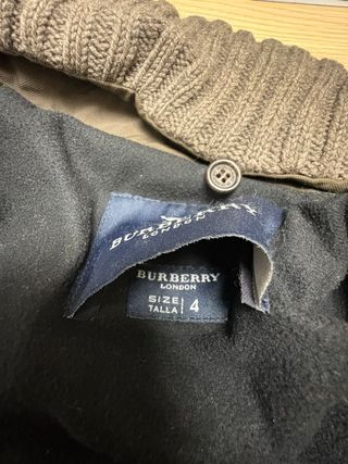 Abrigo Burberry Marrón Talla 4