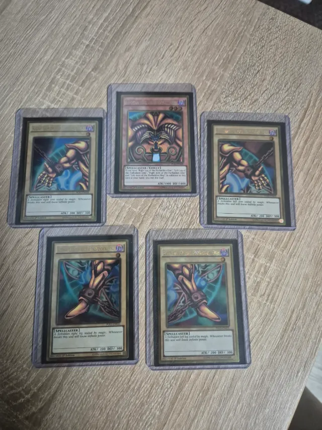 Exodia El Prohibido Completo Gold Rare Yugioh