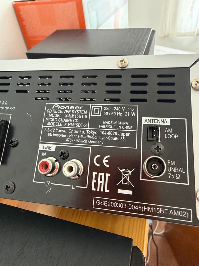 Microcadena Panasonic X-HM15BT-S-plata