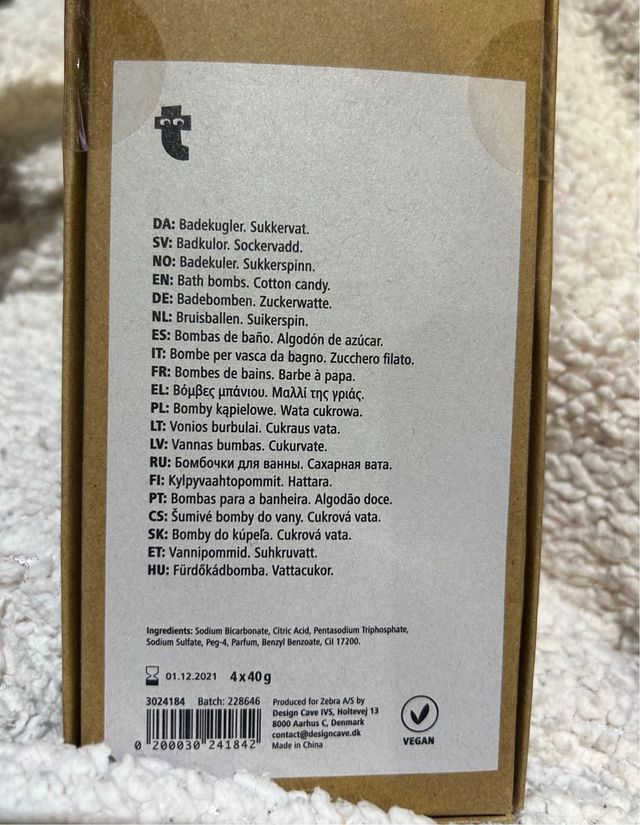 Bombe da bagno a forma di cuore rosa x4