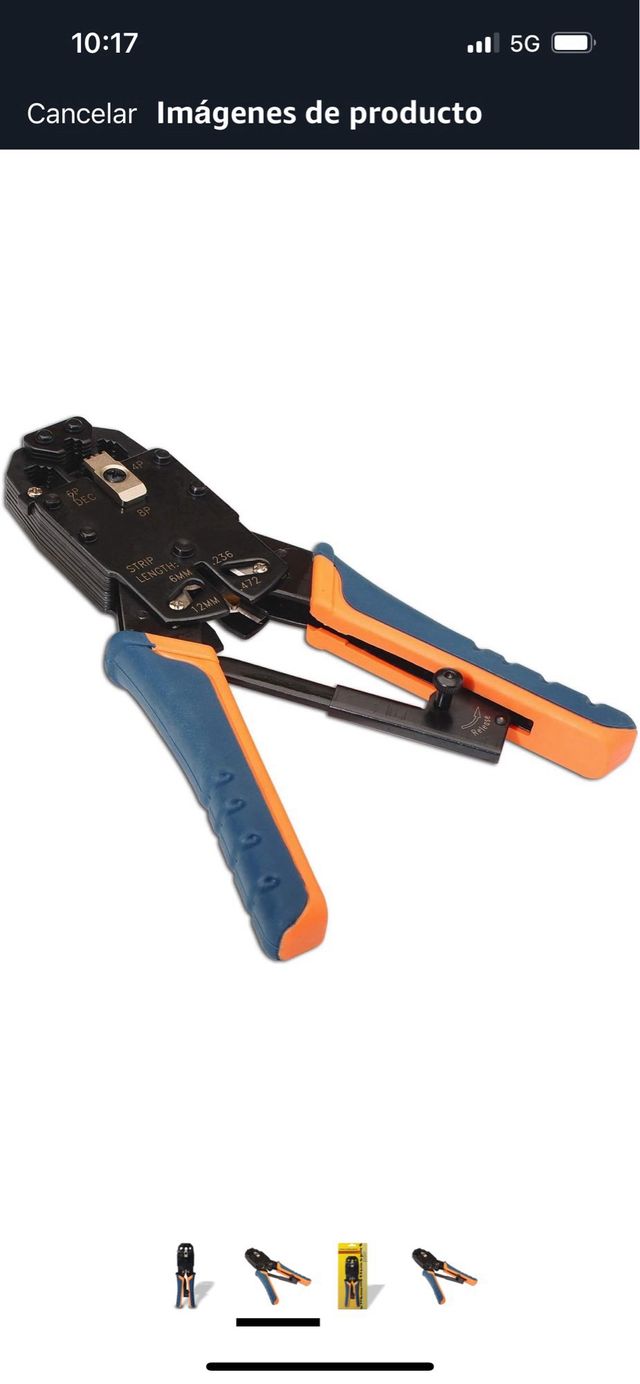 Tenaza Crimpadora AISENS RJ10/RJ11/RJ12/RJ45