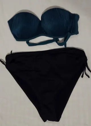Bikini Talla L Negro y Verde 