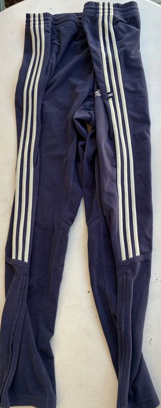 Pantalón Chándal Adidas Vintage Azul Marino 3 Raya