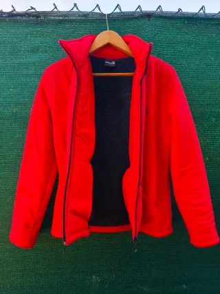 Chaqueta Ternua M Roja Forro Polar