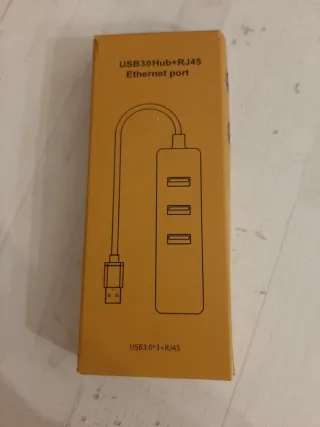 Hub USB 3.0 con 3 Puertos y Ethernet