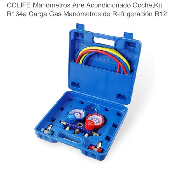 Kit Manómetros Coche R134a R12 (nuevo)