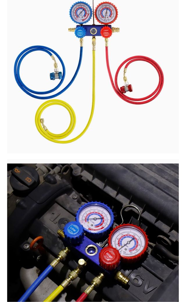 Kit Manómetros Coche R134a R12 (nuevo)