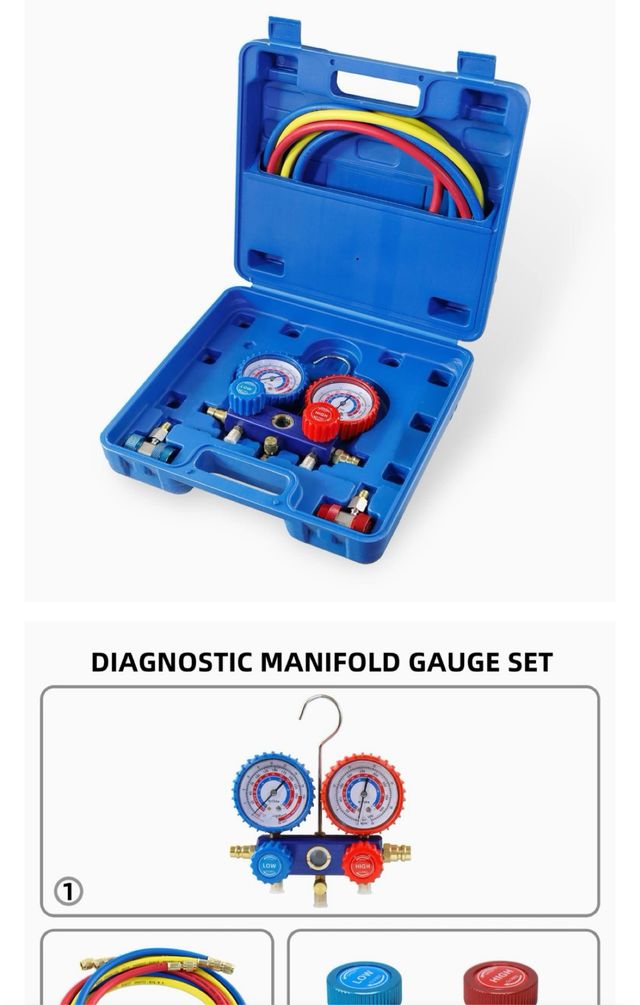 Kit Manómetros Coche R134a R12 (nuevo)