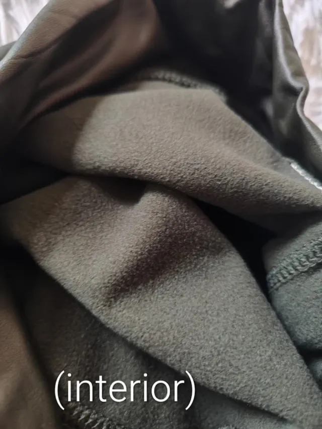 Legging polipiel verde oliva grisáceo