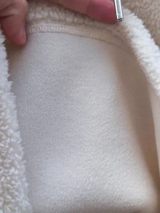 Sudadera polar Adidas con capucha XS crema