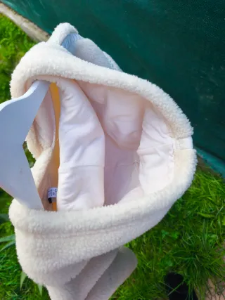 Sudadera polar Adidas con capucha XS crema