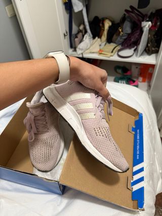 Deportivas Adidas Rosa y Blancas
