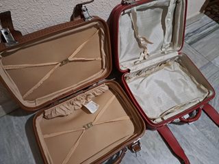 Maletas TAURO vintage LLAVES clásica POLIPIEL ORIG