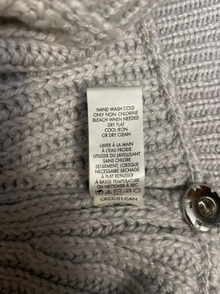 Coprispalle Calvin Klein Grigio Taglia Unica