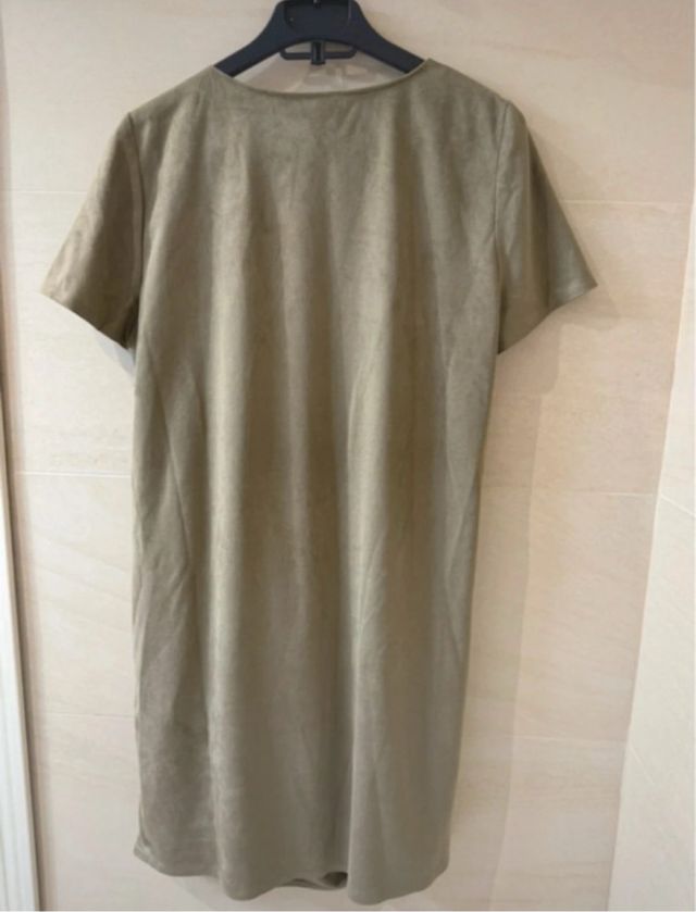 Vestido efecto ante de Zara