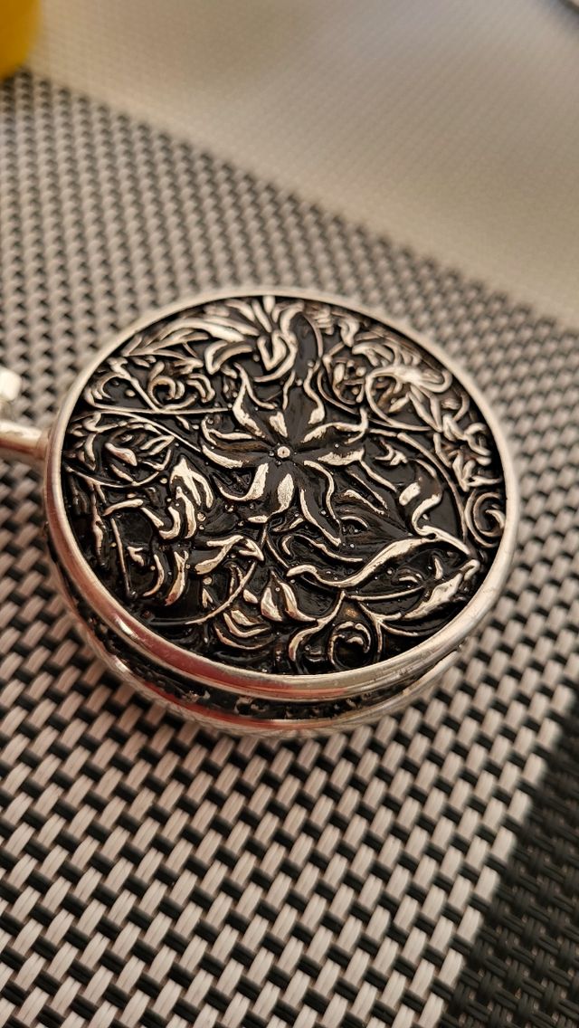 Reloj de bolsillo plateado Vintage