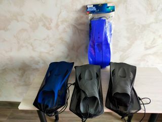 Aletas de buceo y snorkel (4 pares)