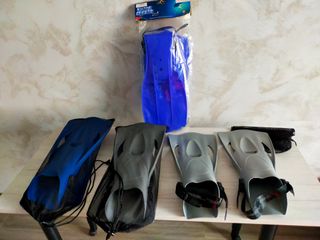 Aletas de buceo y snorkel (4 pares)